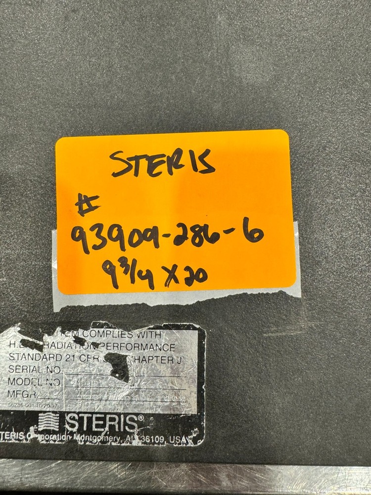 Steris X-Ray Board 93909-286-6 (9¾ X 20)