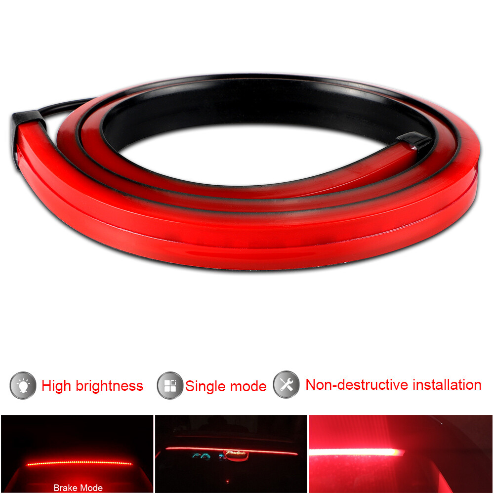 40" LED Universal Car High Mount Third Brake Stop Tail Light Strip Windshield US