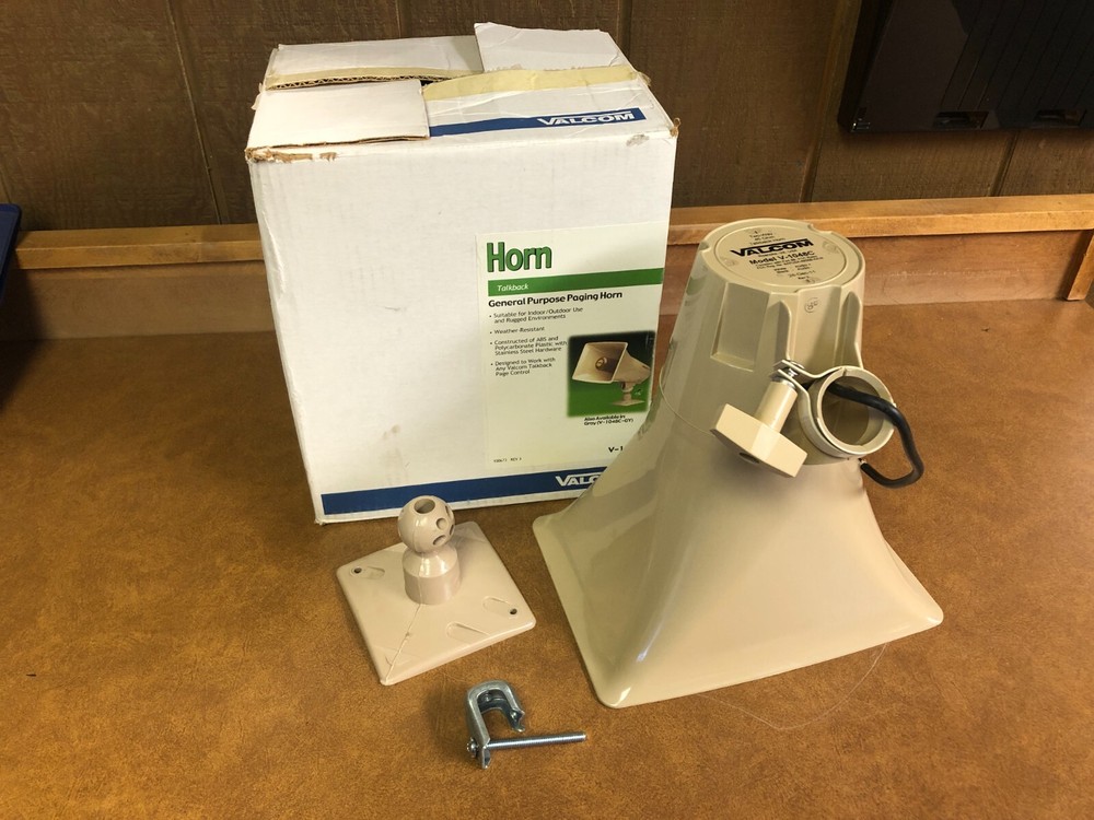 Valcom V-1048C Talkback Paging Horn - Beige