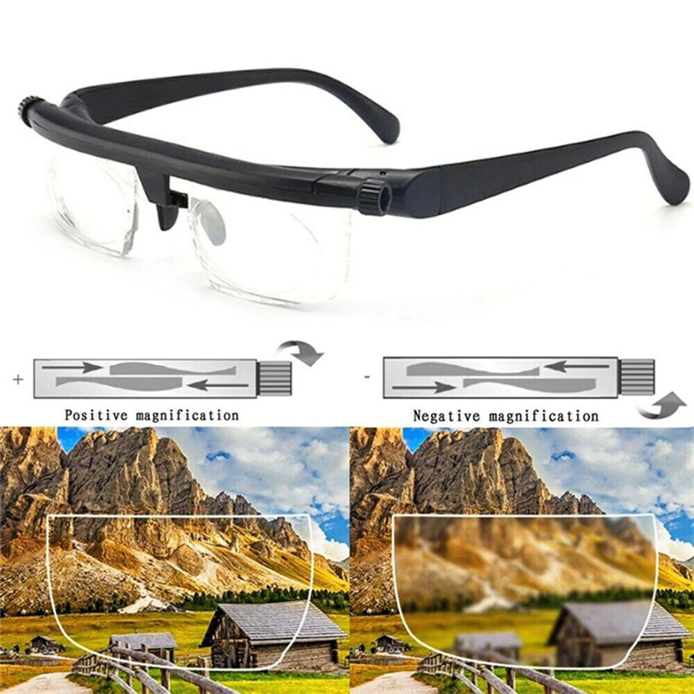 Adjustable Glasses Variable Focus Near and Far for Reading Distance Vision glass