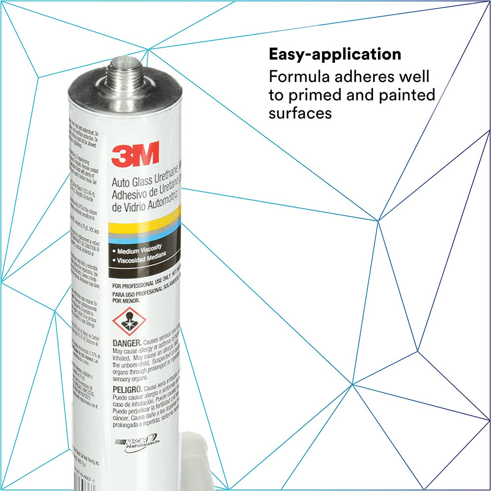 Auto Glass Urethane Windshield Adhesive, 08693, Medium Viscosity, High-Strength,