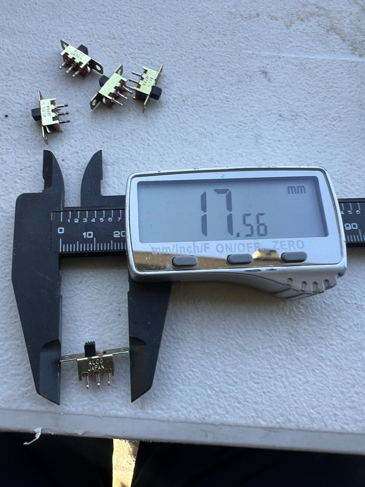 ALCO/DPDT small Slide Switch Panel/PCB mount (5 PCs)