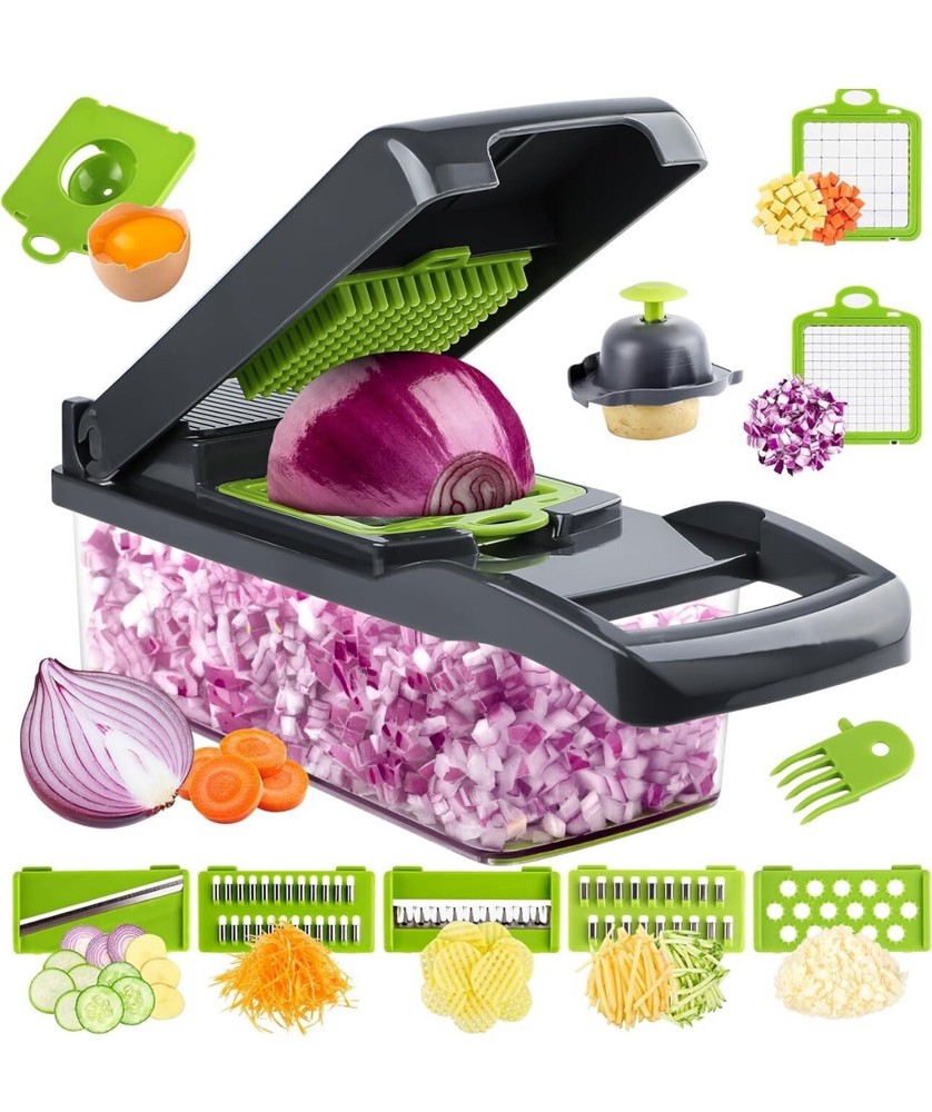 Generic Vegetable Chopper, Pro Onion Chopper ,Multifunctional 13 In 1