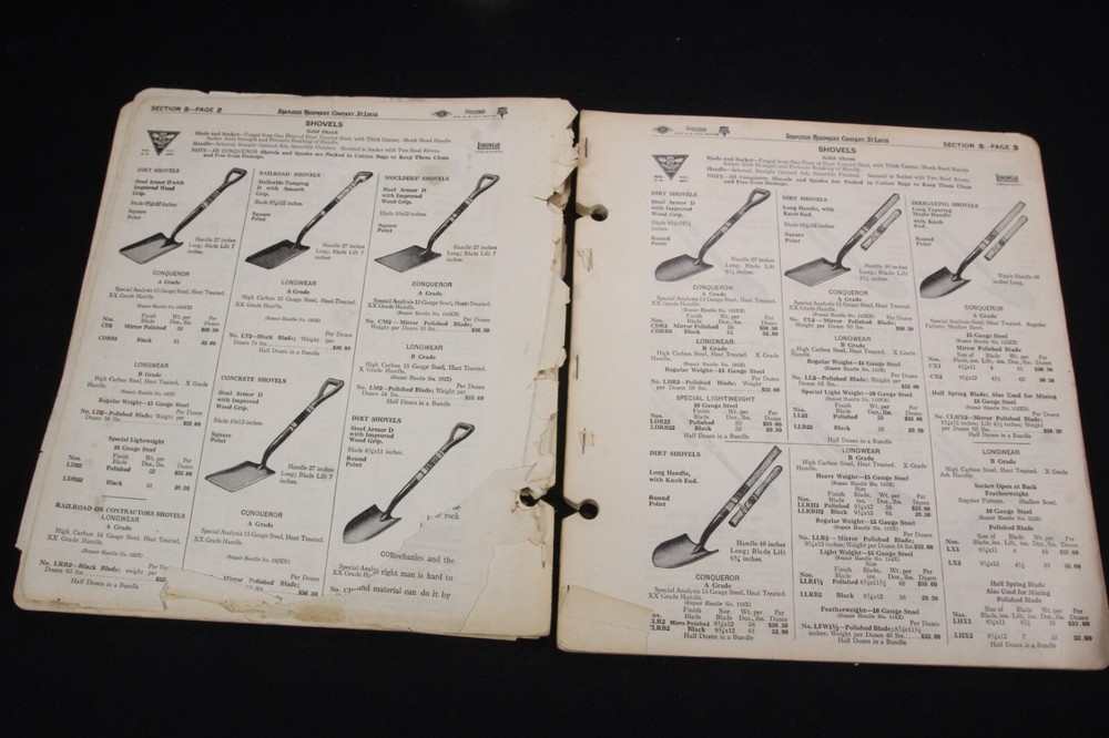 VTG Shapleigh's Tool Division Partial Catalog Rough Reference Keen Kutter DE