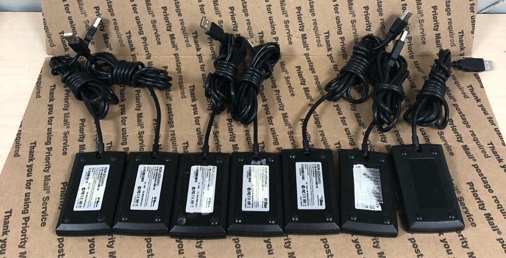 (LOT OF 7) PC PROX - RFID EAS - USB READER (UNKNOWN MODELS) 👍TESTED