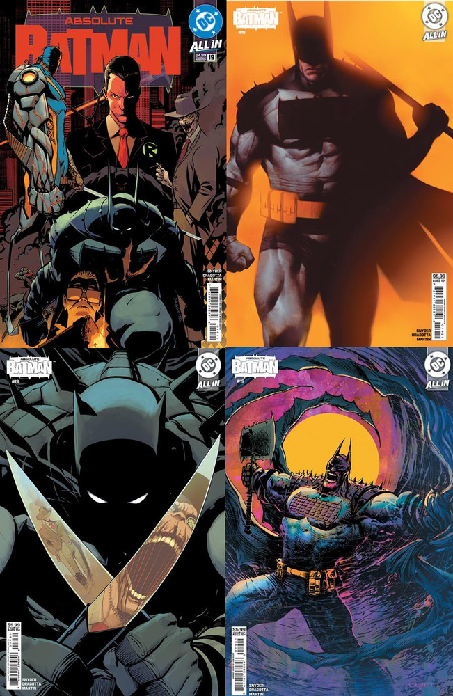 2026 DC Comics ABSOLUTE BATMAN #19 Covers A, B, C & D