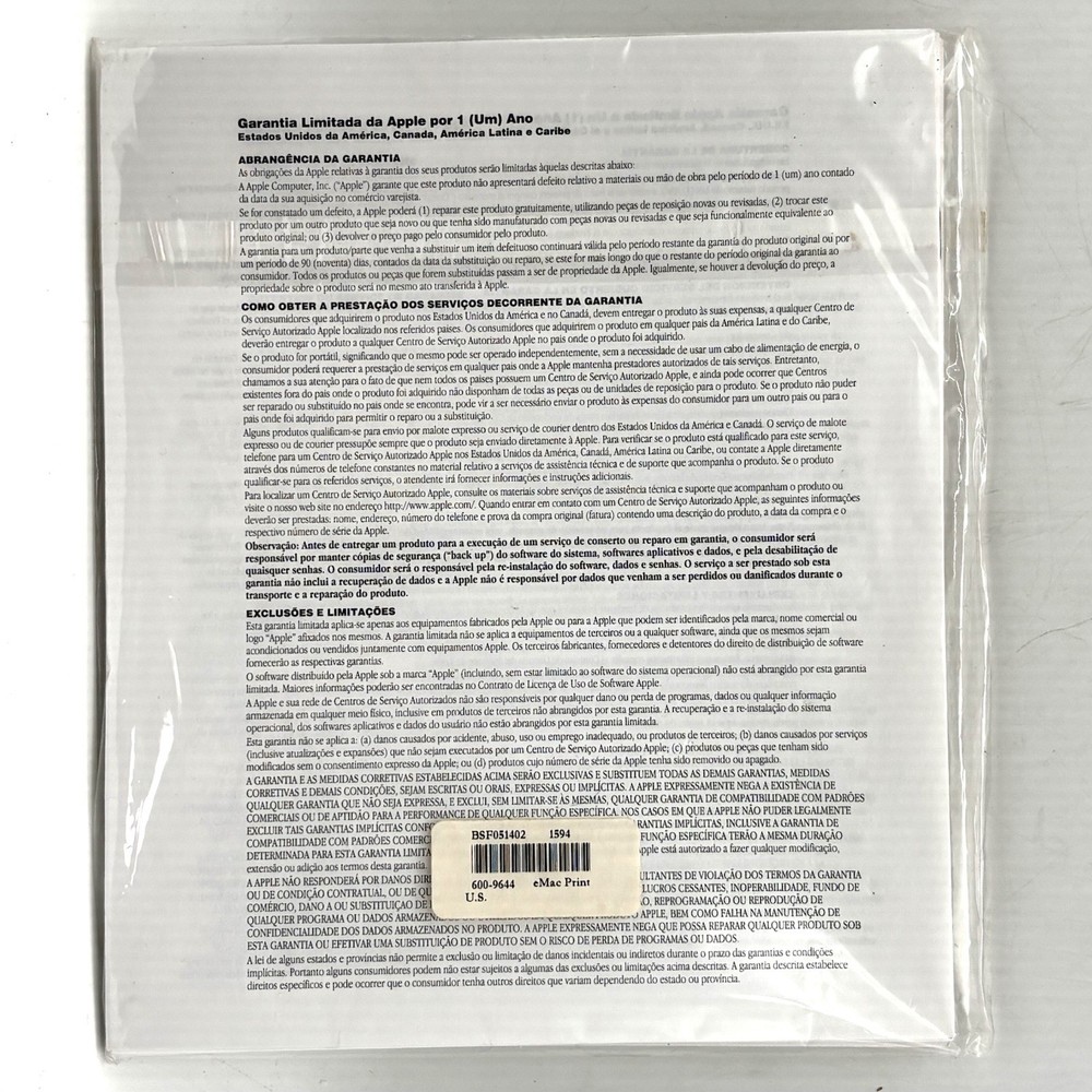 eMac Setup, User's Guide, Other Ephemera, 2002