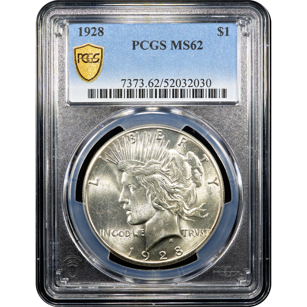 1928 Peace Dollar $1 PCGS MS62