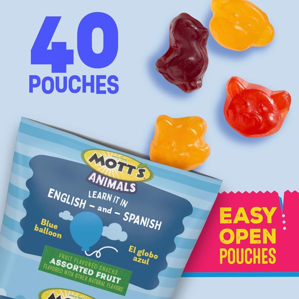 Mott's Assorted Fruit Snacks - 40 Count, Gluten Free