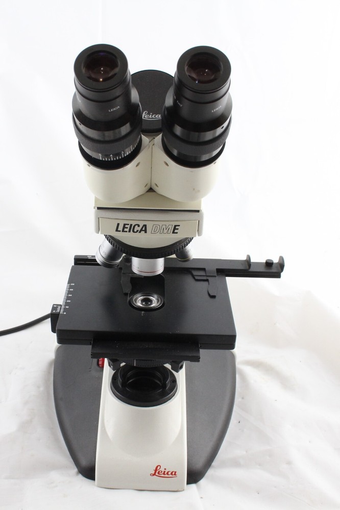 Leica DME 4x 10x 40x 100x C Plan Infinity Objectives Binocular Microscope