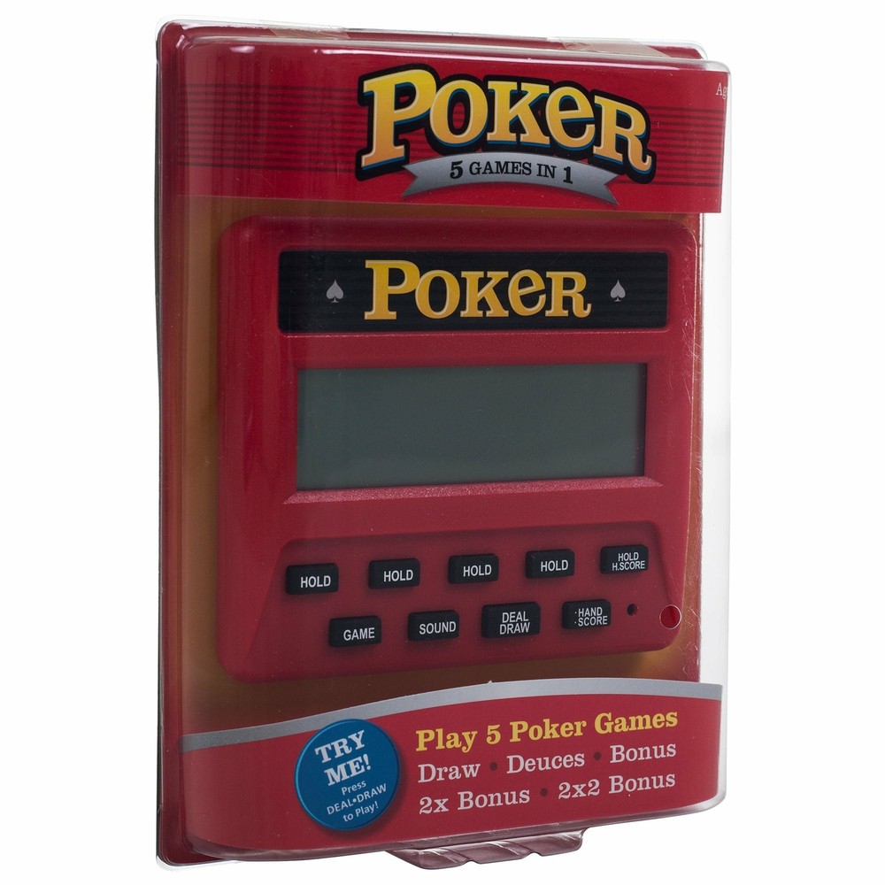 Mega Gambling Electronic Game Pack - Solitaire Handheld Game - Blackjack