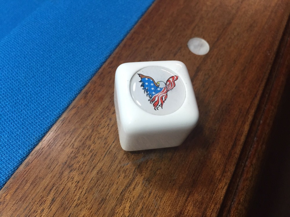 USA Eagle Billiard Pool Cue Tip Chalk Holder Table Chalker