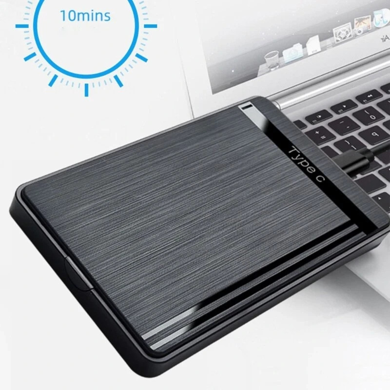 USB C Enclosure 2.5" USB 3.1 Type C SATA SSD External Hard Disk Case 5Gbps