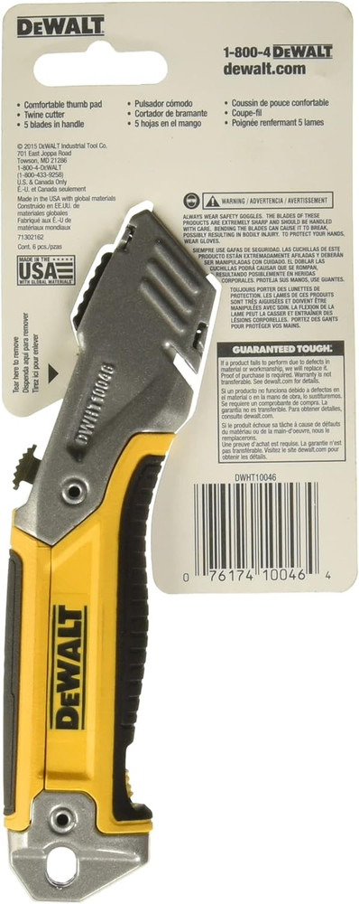 Dewalt Retractable Utility Knife Retractable