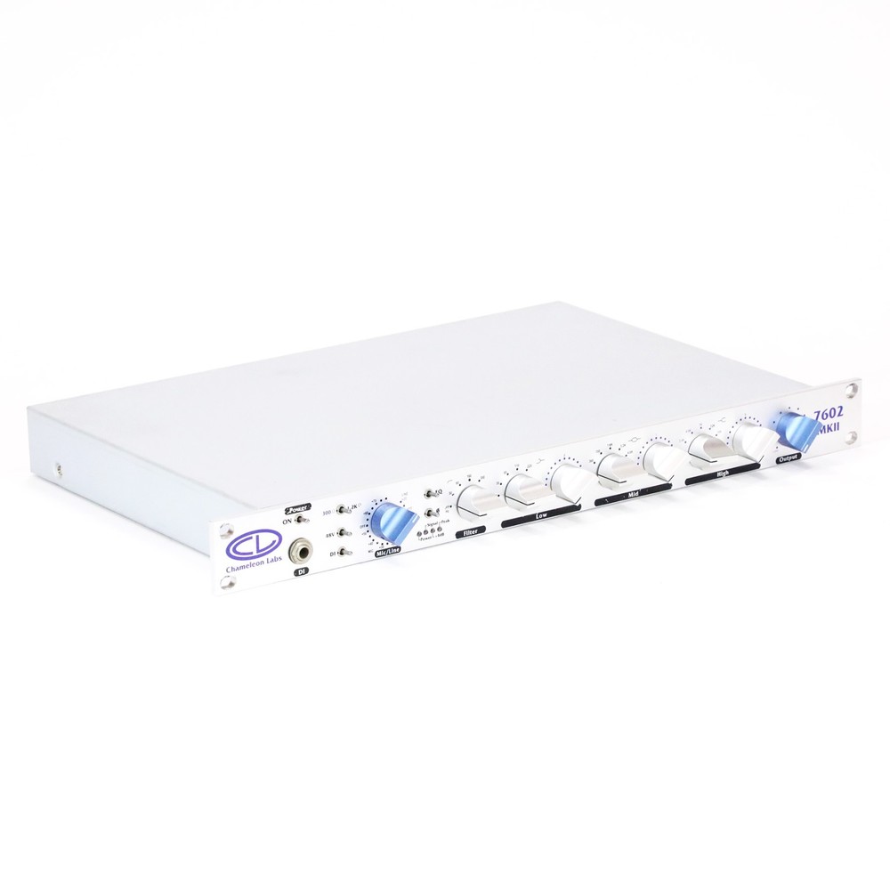 Chameleon Labs 7602 MKII Microphone Preamp Mic Pre Equalizer EQ Studio Rack Unit
