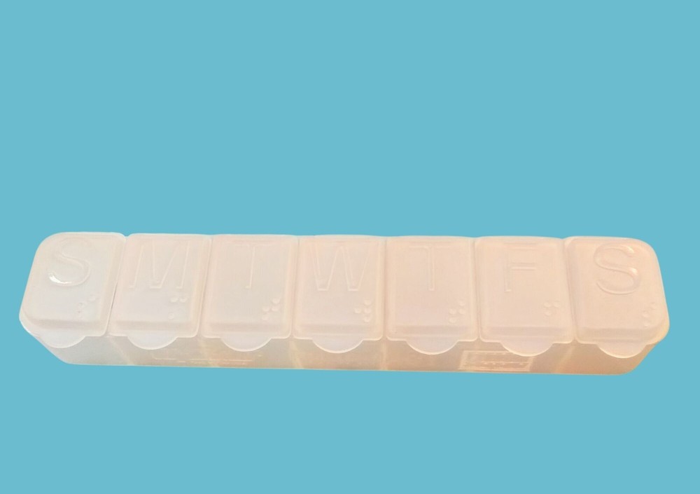 7 Day Weekly Pill Organizer Box Medication Caddy