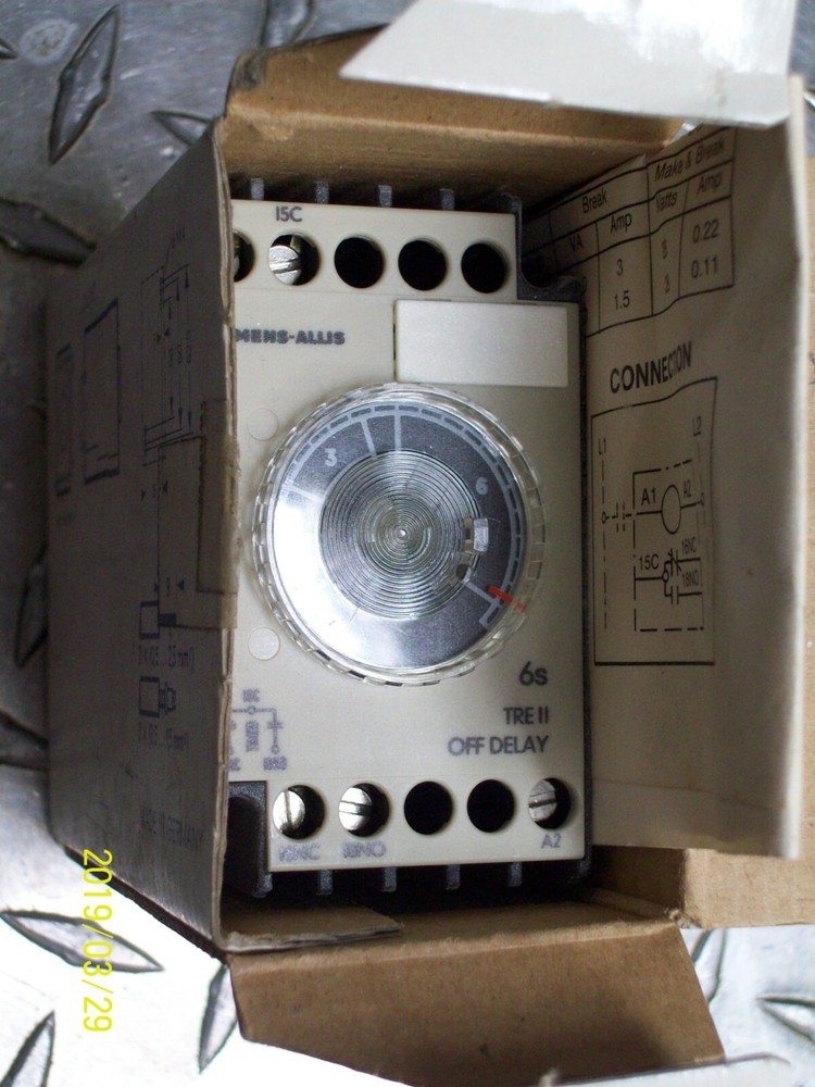 TRE111B4F NEW SIEMENS-ALLIS SOLID STATE TIMING RELAY .6-6s RANGE