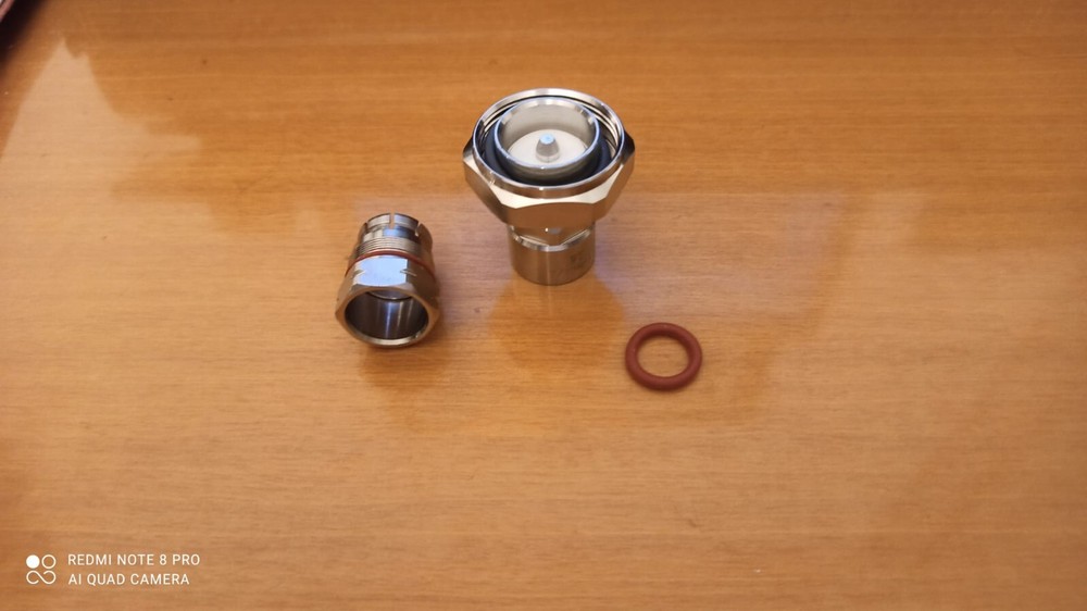 RF CONNECTOR FOR CABLE 1/2” DIN 7/16 MALE