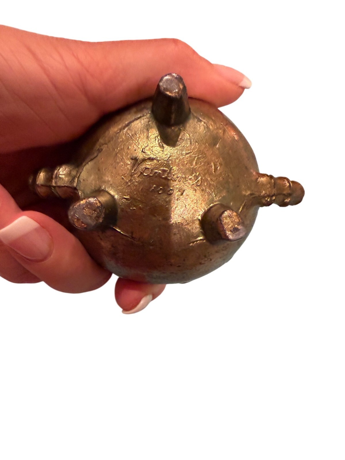 Vantine's Antique Incense Burner Bronze Signed 1004 Collectible Asian Design