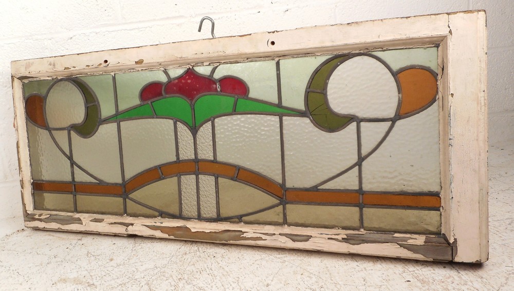 Vintage Stained Glass Window Panel (3222)NJ