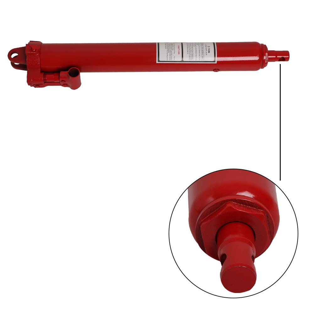 Labwork 3 Ton Long Manual Hydraulic Ram Jack Single Pump Engine Lift