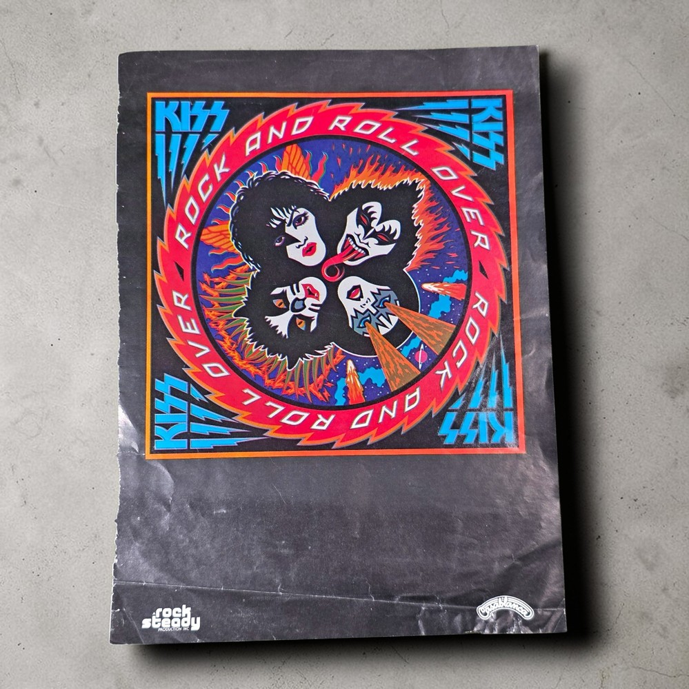 KISS Rock and Roll Over Vintage 1976 Magazine Page Ad National Lampoon 70s Music