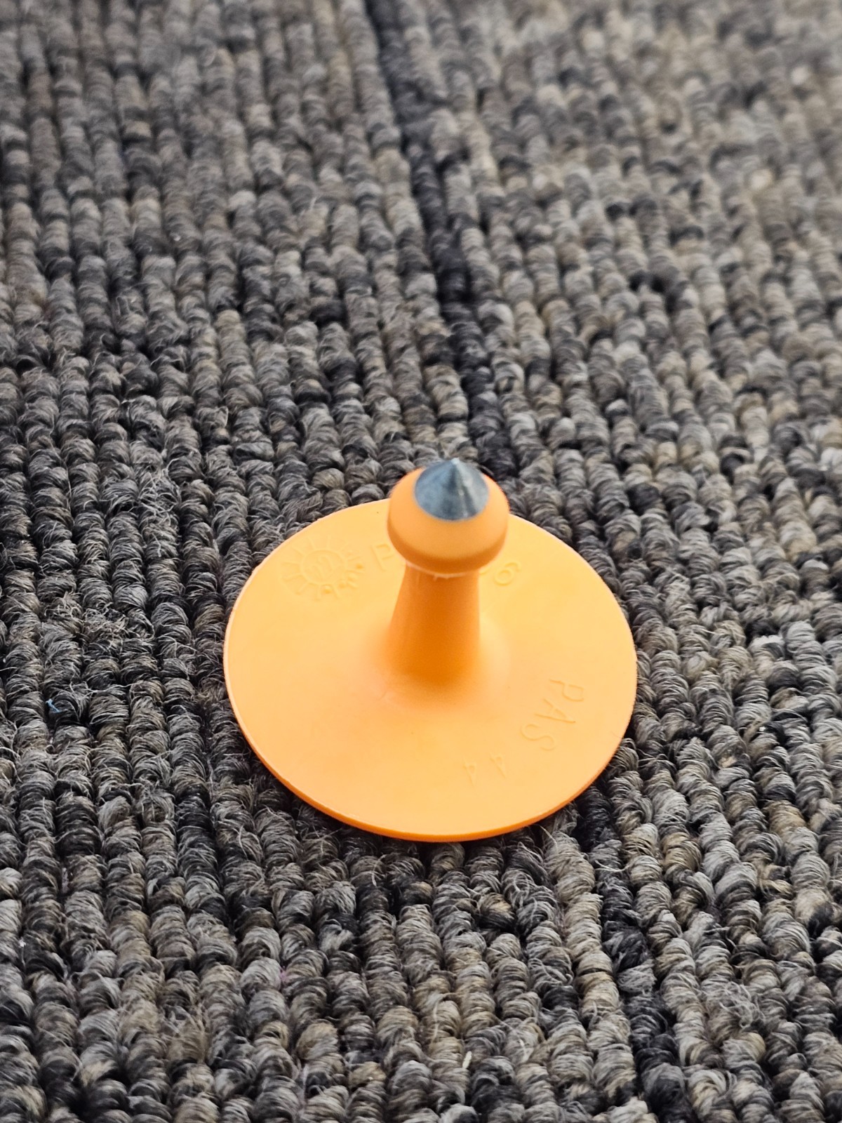 (QTY 75) ALLFLEX 301967: TAG - GLOBAL BUTTON ORANGE