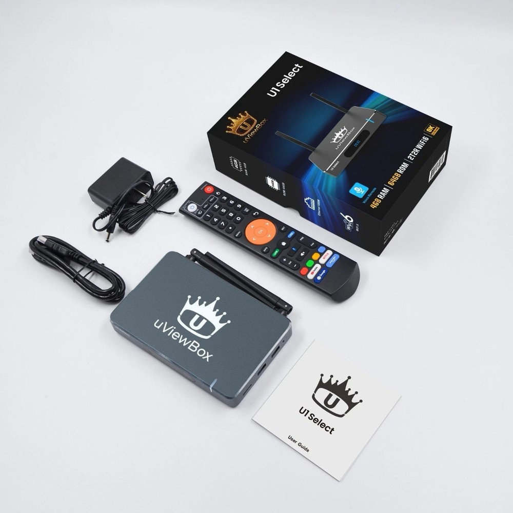 uViewBox U1 Select + Backlit Remote, 18+, 2026 Model - Superbox of Streaming!