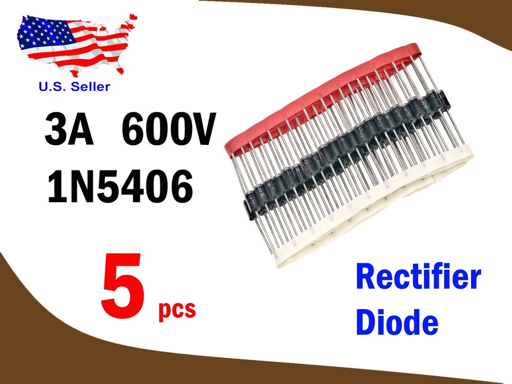 1N5406 (5 pcs) 3A / 600V Rectifier Diode
