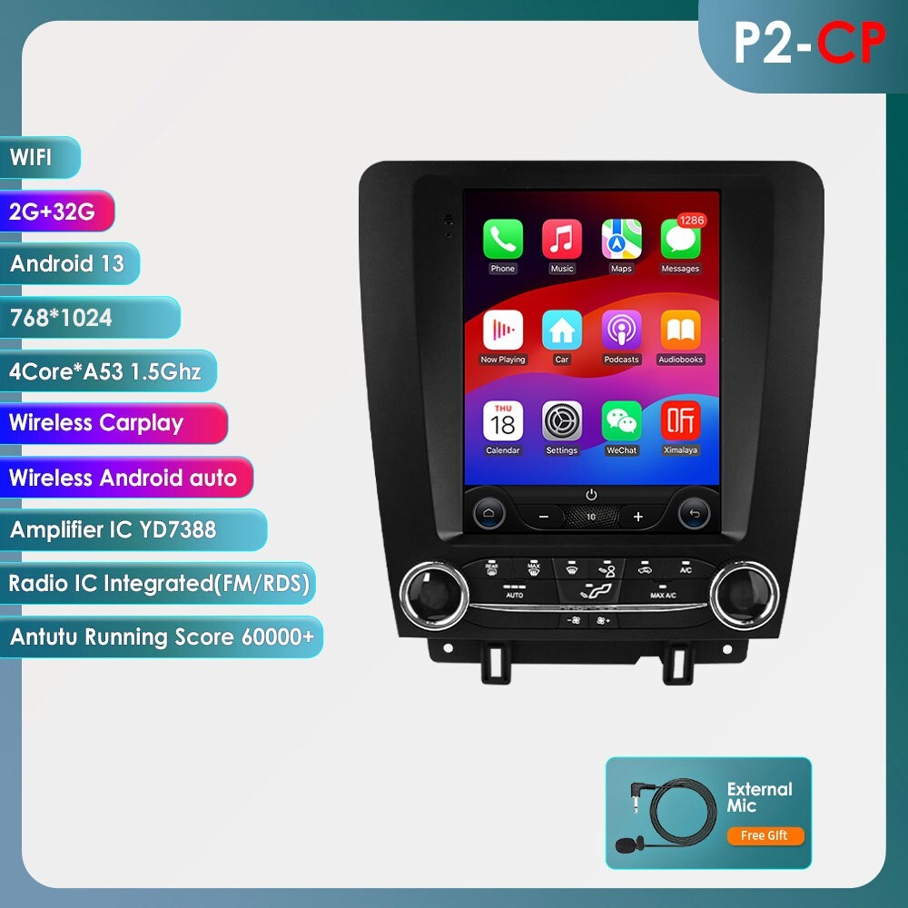 9.7" Tesla Style For Ford Mustang 2010-2014 Car Stereo Radio Android Gps Navi US