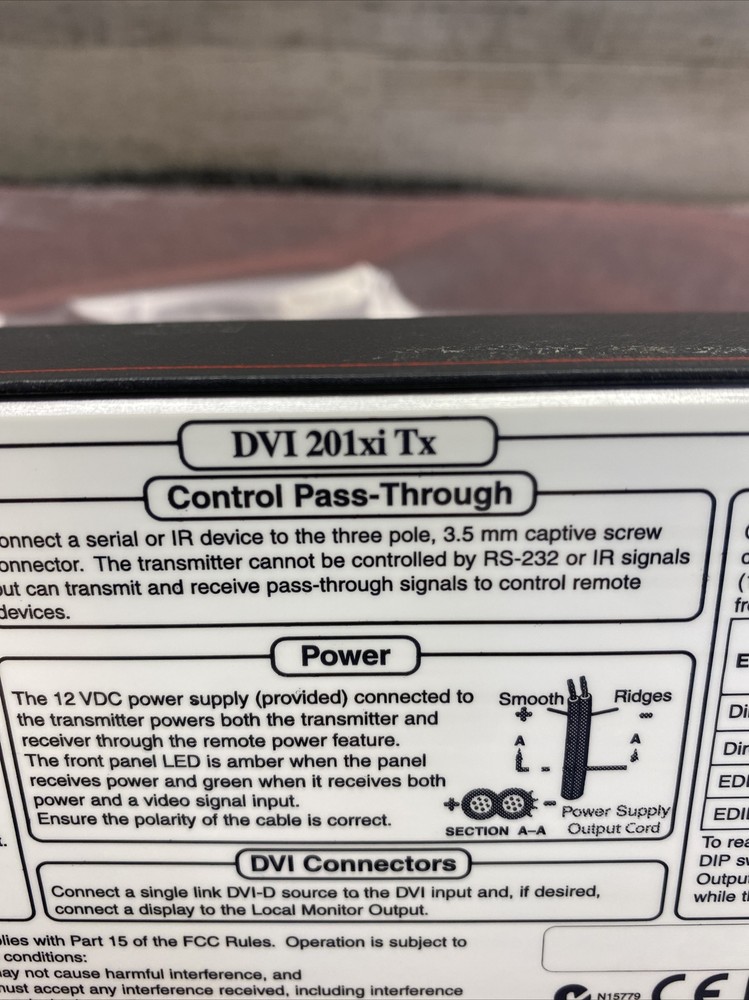 Used Extron DVI 201xi Tx DVI Transmitter