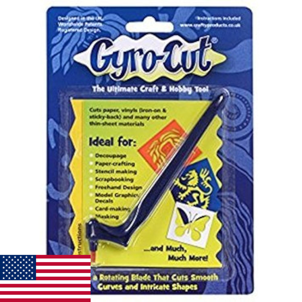Gyro-Cut Crafting Tool: Stencil Making, Scrapbooking, Precision Cutting