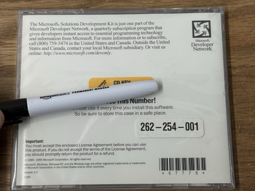 NEW SEALED Microsoft Solutions Development Kit PC CD-ROM Software Network