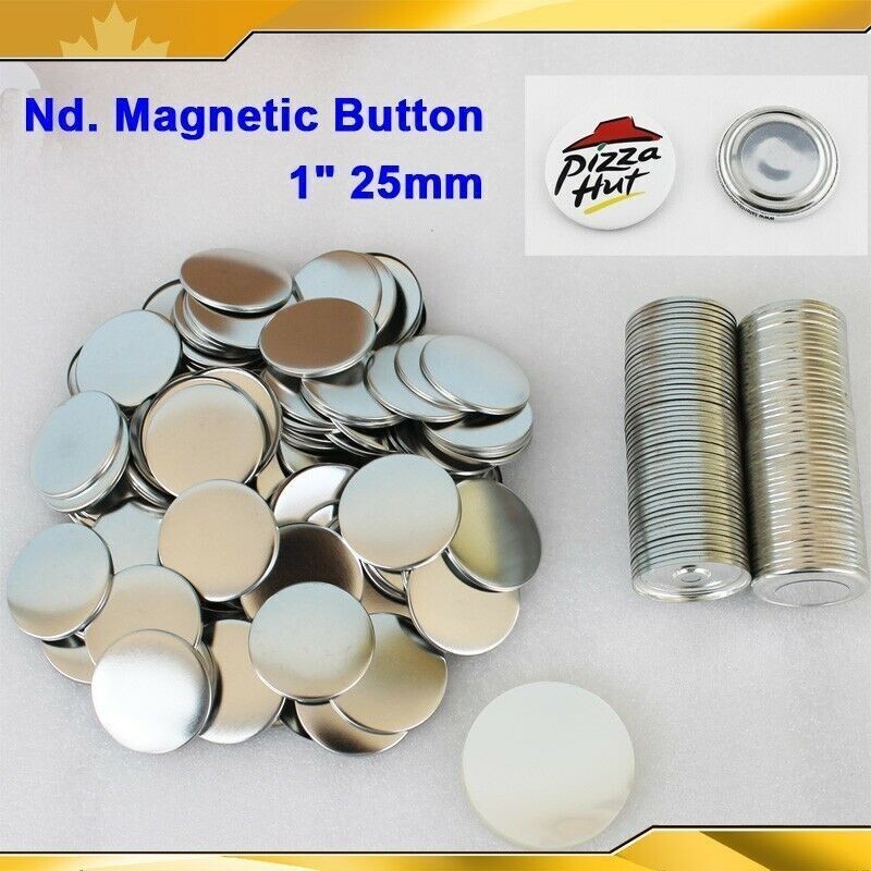 100Sets Magnetic Button Badge Maker Parts 25mm For Button Maker