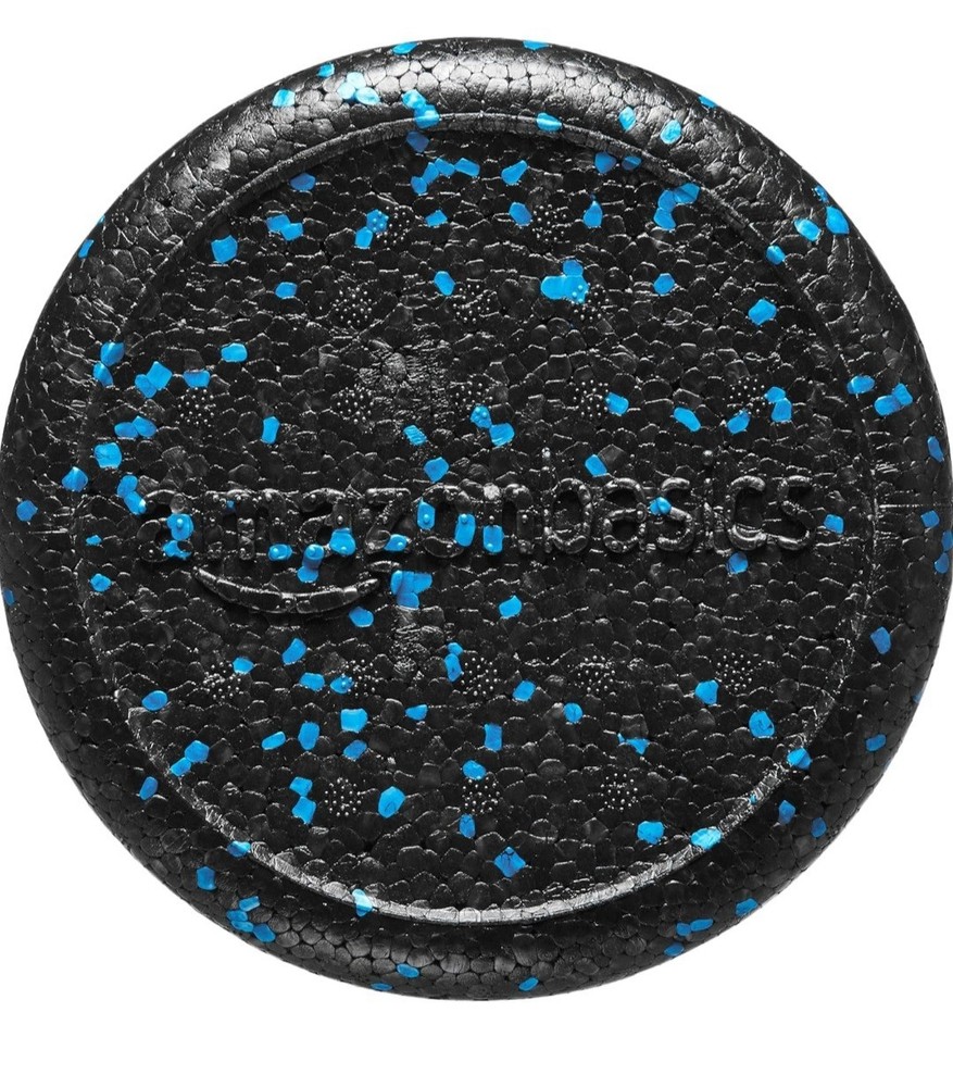 AmazonBasics High-Density Round Foam Roller - Black speckled, 36"