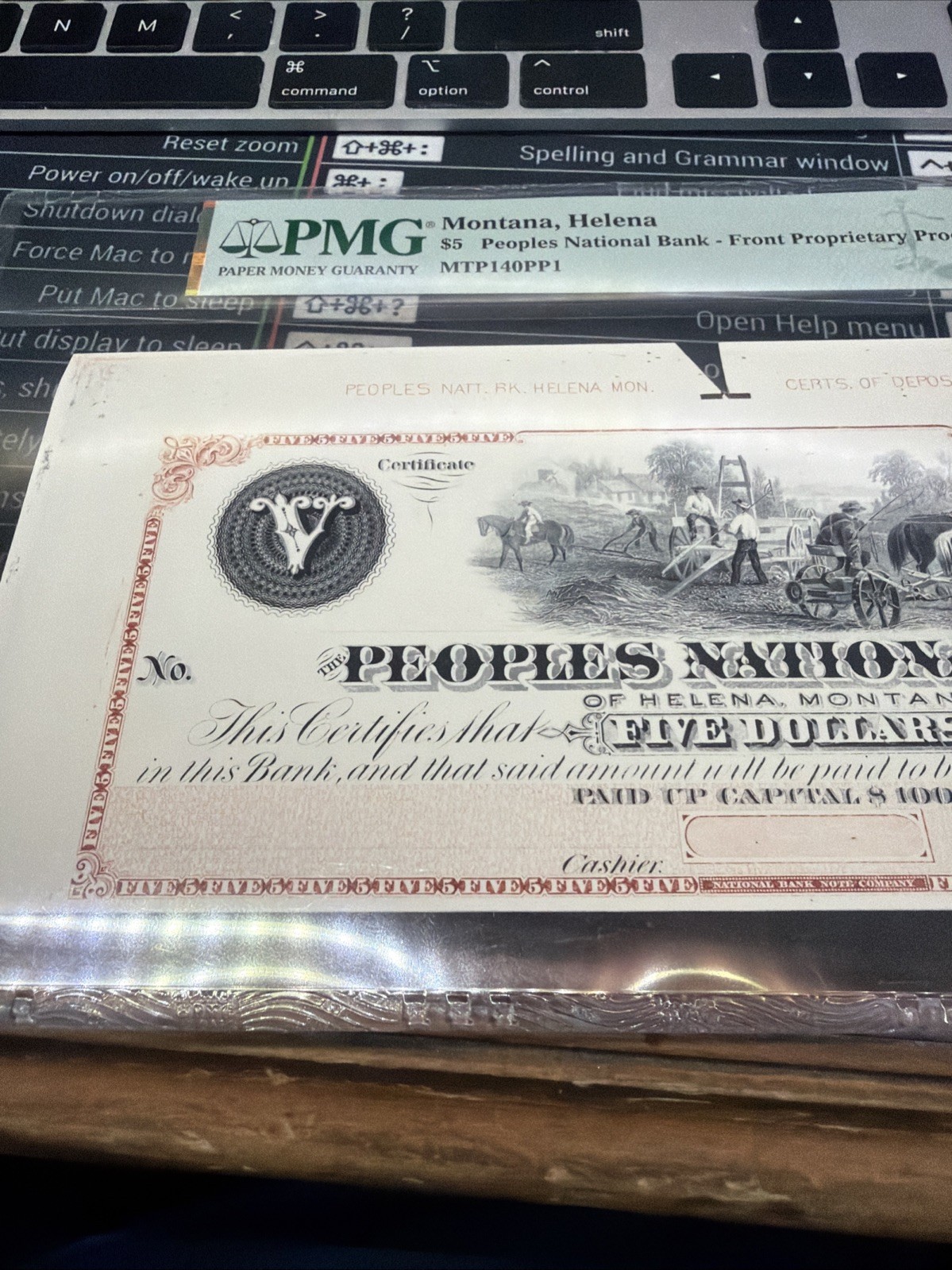 Helena Montana People National Bank Front Proprietary Proof 64 EPQ