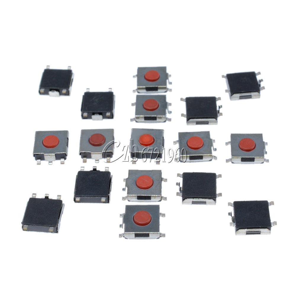 100pcs 6x6x2.5mm Tactile Push Button Switch Tact Switch Micro Switch 4 Pin SMD
