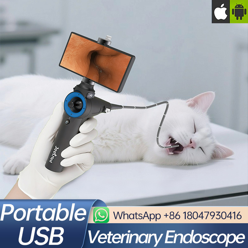 Portable Veterinary Endoscope - 360° HD Endoscope Waterproof Lightweight