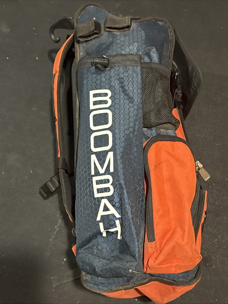 Boombah Superpack Baseball/Softball Bat Pack - Backpack - Orange/ Blue