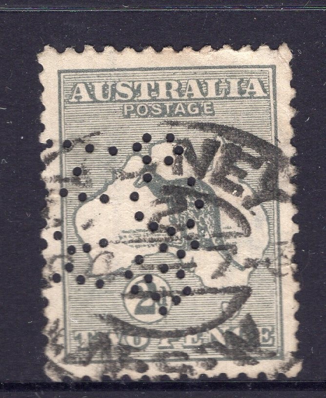 Australia 2d kangaroo with private perfin