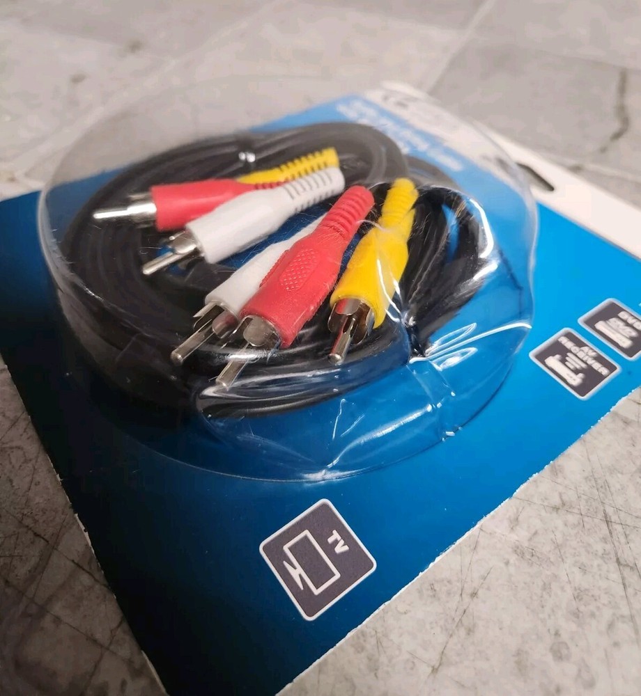 NEW Audio & Video Cable w/RCA Plugs