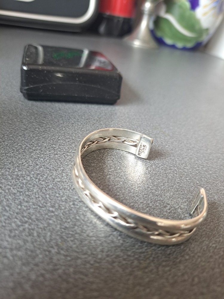 925 sterling silver bangle bracelet used