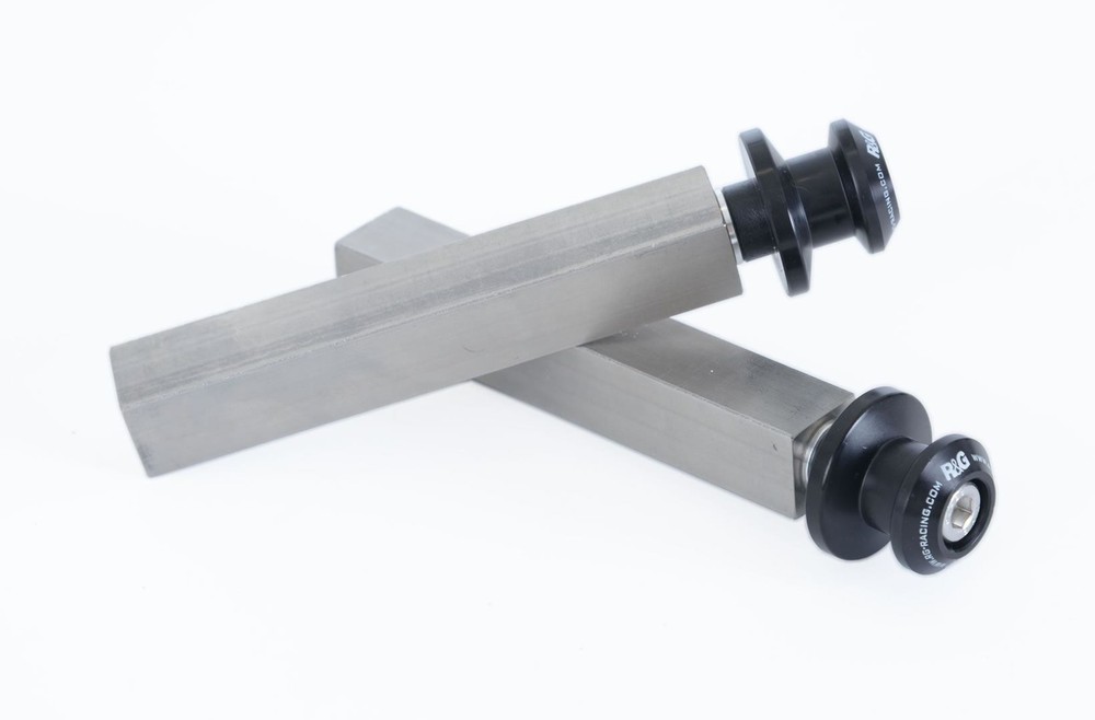 R&G Paddock Stand Hook Adapters Silver Universal