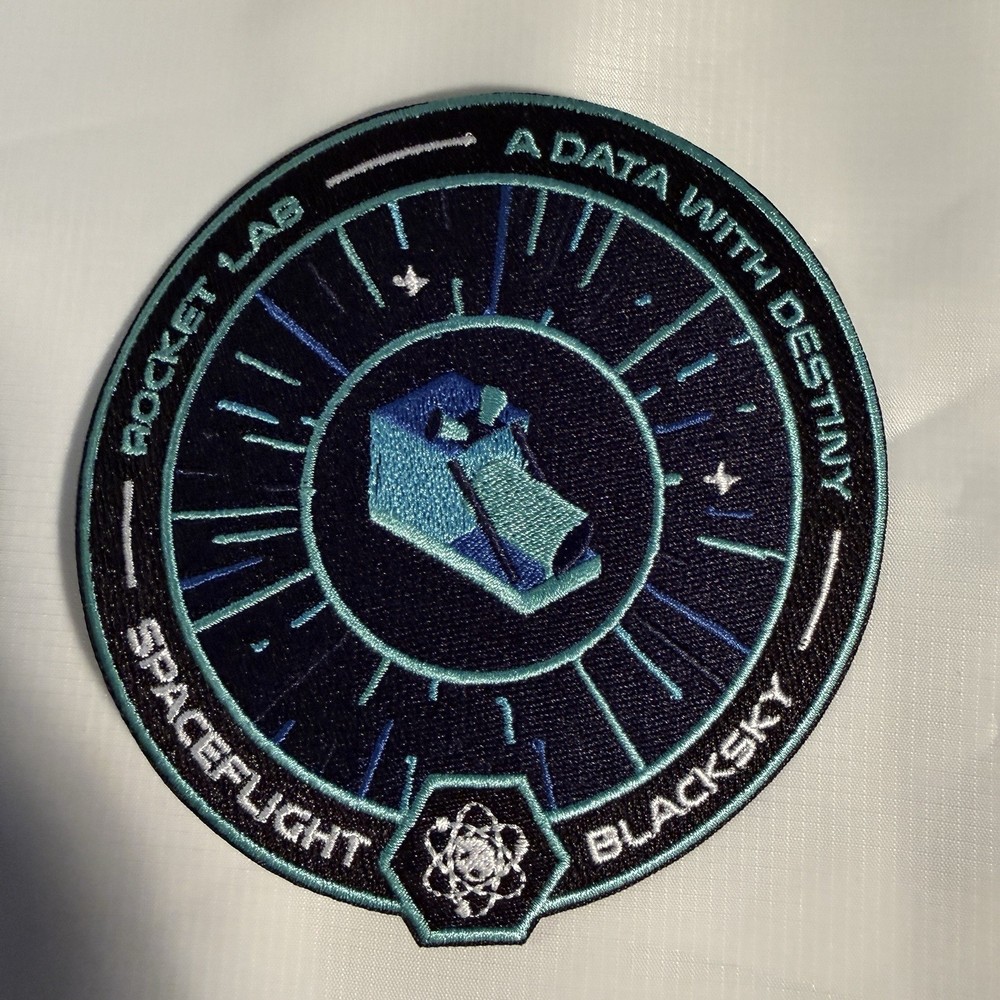 ROCKET LAB 23-ELECTRON- 'A Data With Destiny'-BlackSky- SATELLITE Mission PATCH