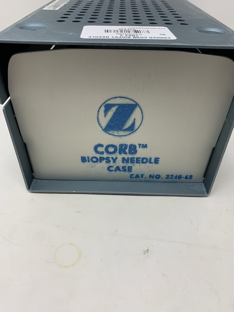 Zimmer Corb Biopsy Needle Sterilization Case 3240-62