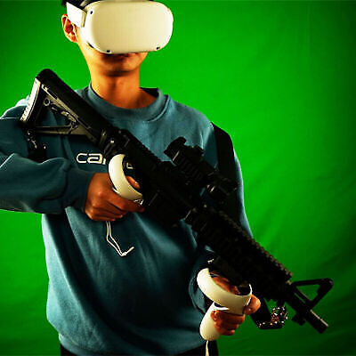 VR Headset Controller Double Handle Magnetic Bracket vr game shooting Gun Mount