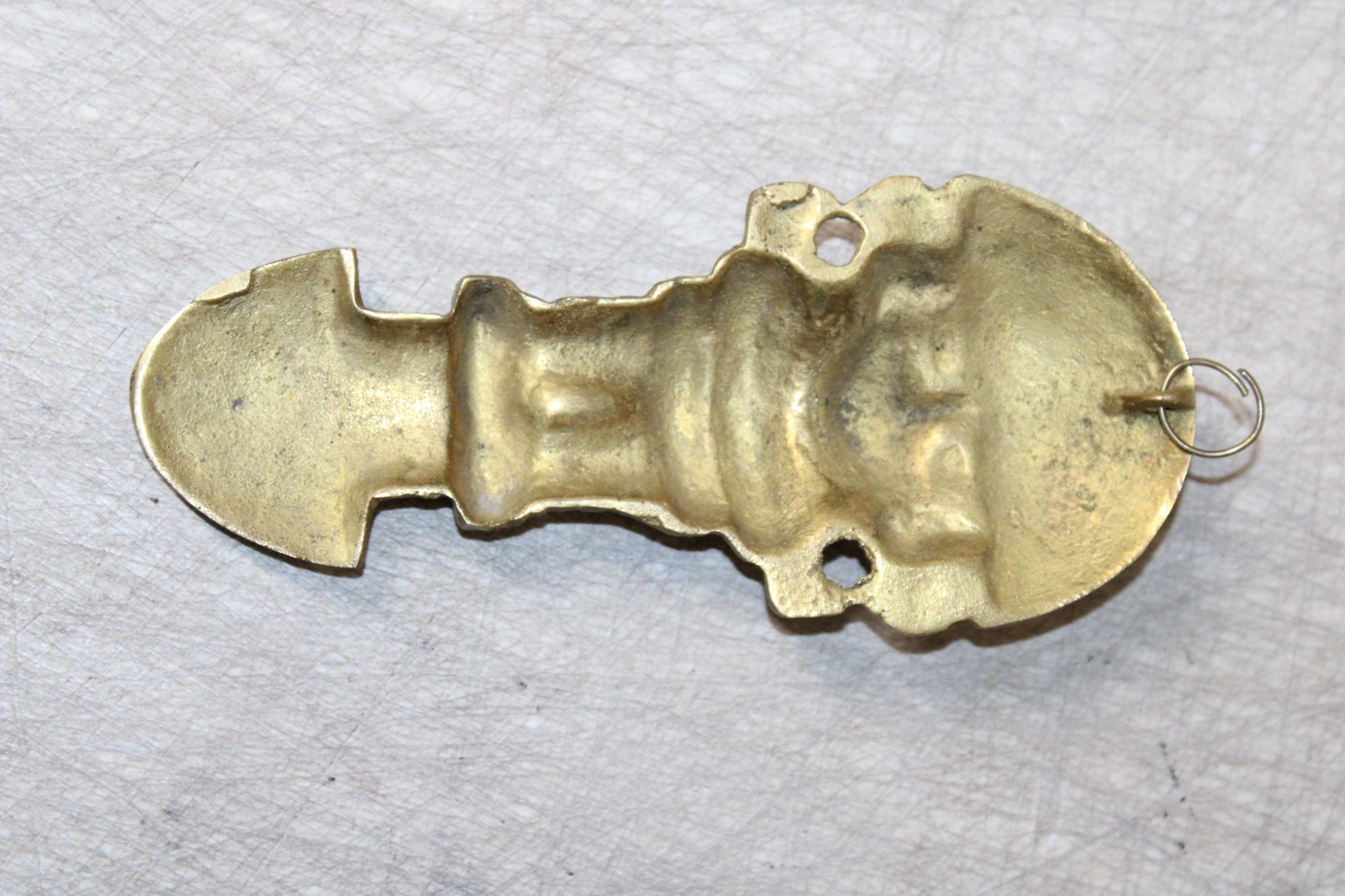 Vintage Peruvian Tumi Brass Wall Hanging Good Luck Charm 6 5/8''