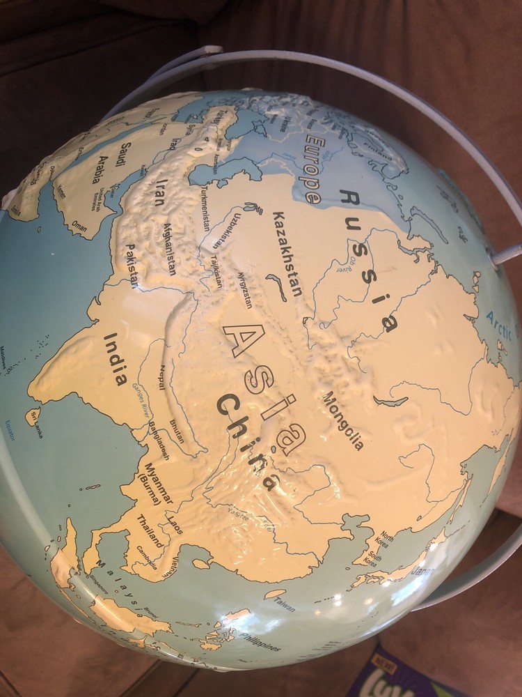 Nystrom First Globe Double Axis 16" Contoured Relief Globe