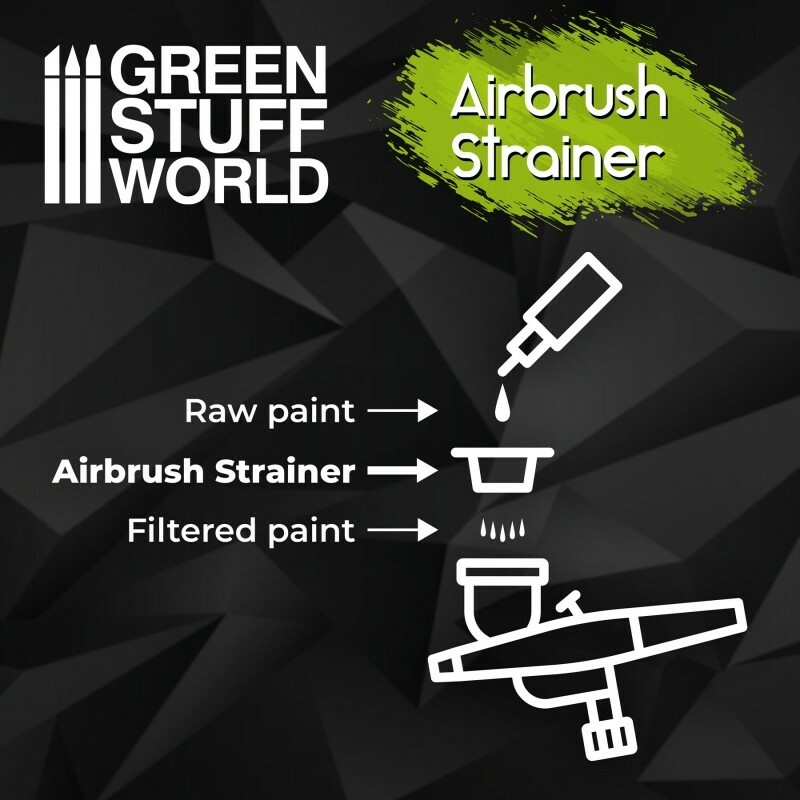 Airbrush Cup Strainers x2 - Painting Tools modelling Hobby filter purification