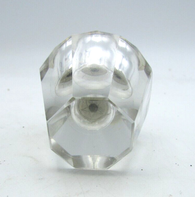 VINTAGE 3" CRYSTAL TEXACO TABLE LIGHTER